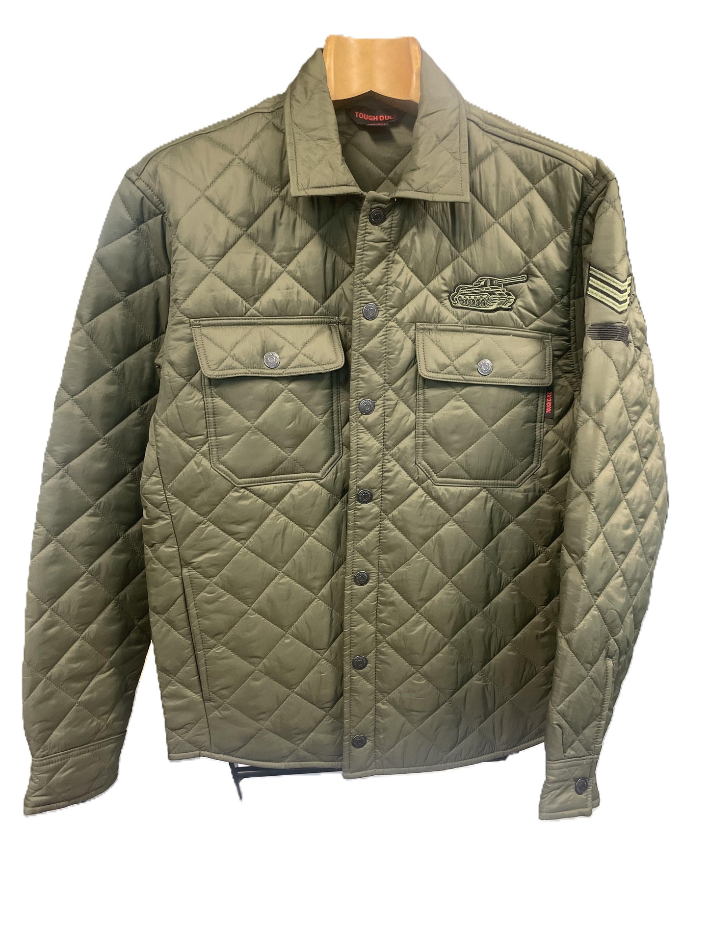 Long Sleeve Quilted Shirt Jacket