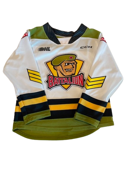 Youth North Bay Battalion Replica Sweater - White