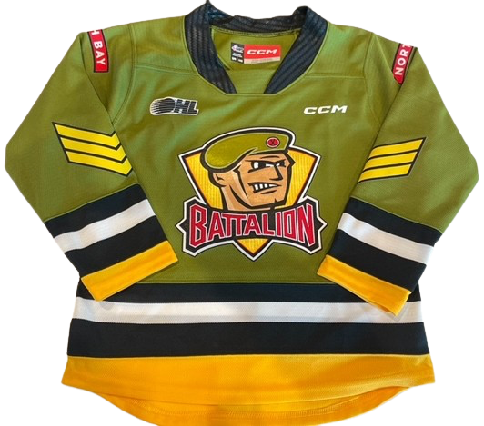 Youth North Bay Battalion Replica Sweater - Green