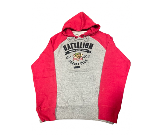 Campus Crew 2 Tone Hoody Grey/Red