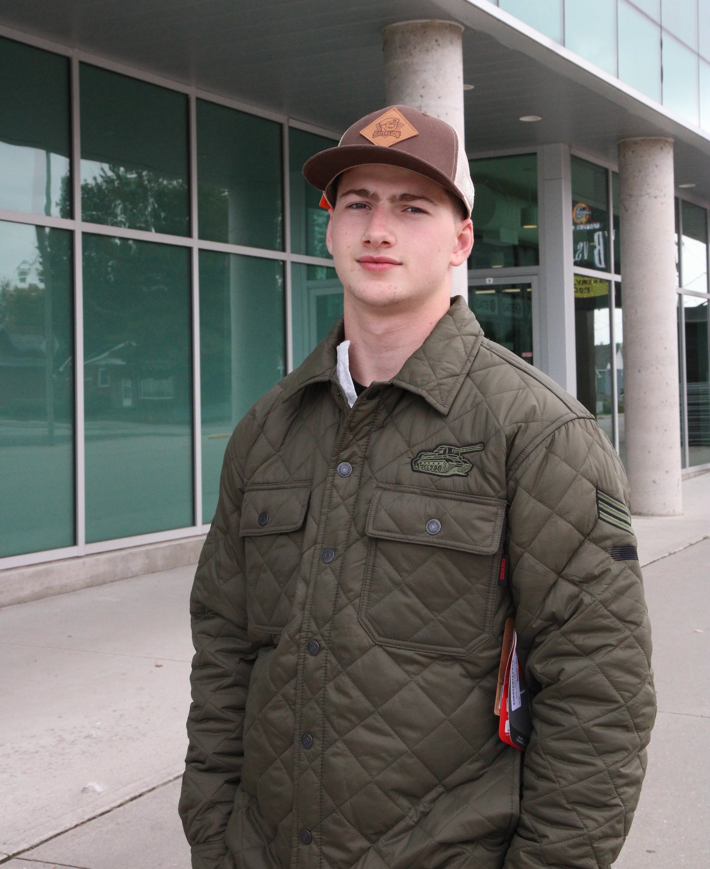 Long Sleeve Quilted Shirt Jacket