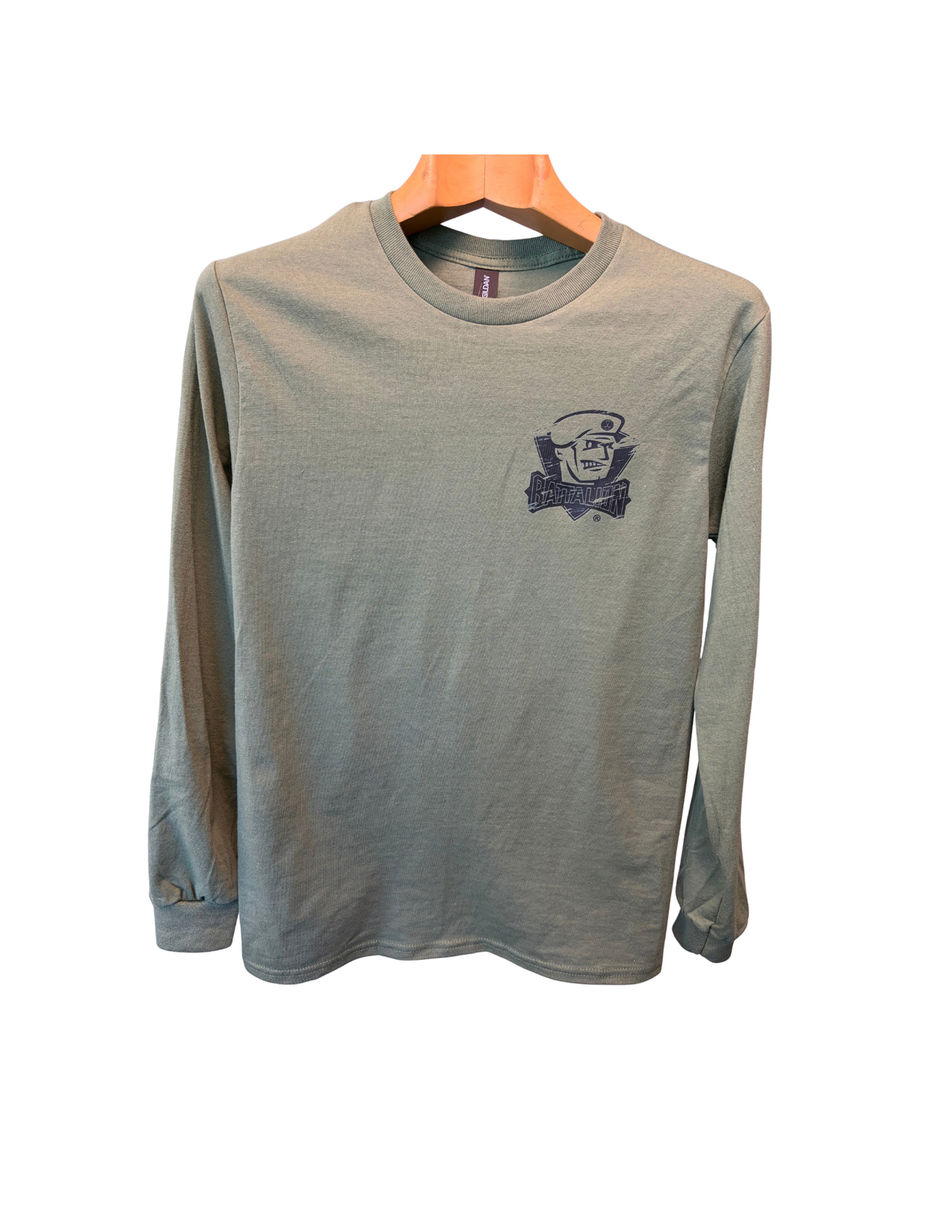 Gildan long sleeve shirt Adult green